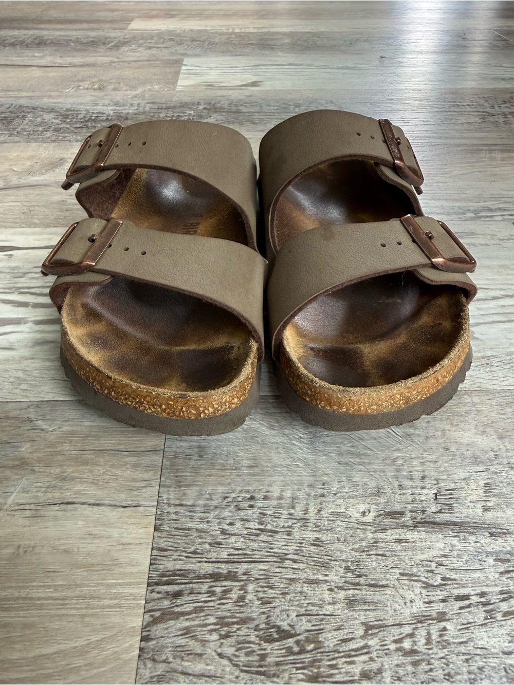 Birkenstock Women's Double-Strap Sandals - Taupe - Picture 2 of 7